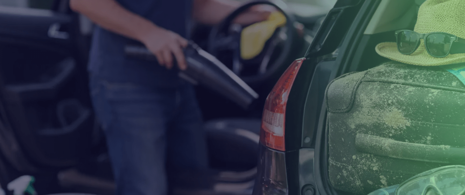 Auto reinigen na vakantie